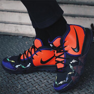 耐克（NIKE）新款男鞋歐文4戰(zhàn)靴運動籃球鞋 CI0278-800 亡靈節(jié) 彩色骷髏 46