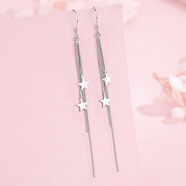 耳環(huán)女銀2021年新款耳釘冷淡風(fēng)潮韓國風(fēng)氣質(zhì)網(wǎng)紅銀飾品長(cháng)款流蘇耳線(xiàn)耳墜耳飾品送女友閨蜜情人節生日禮物 EH9002