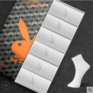 花花公子襪子男中筒純棉長(cháng)筒襪短襪四季厚款促銷(xiāo)青年男士防臭透氣 中筒白色6雙 均碼(38到44均可穿)