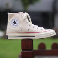 匡威（Converse）秋冬季鞋女鞋1970sAllStar情侶鞋三星標(biāo)休閑鞋板鞋帆布鞋162050C 162053C/米白色 38