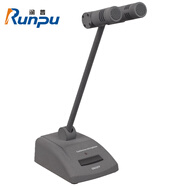 潤(rùn)普Runpu國(guó)產(chǎn)化專業(yè)有線會(huì)議麥克風(fēng)雙電容式超心型指向雙管鵝頸話筒專業(yè)演出舞臺(tái)主持桌面麥克風(fēng)RP-YX732T