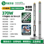 青蛙（FROG）青蛙牌深井泵Y75QJD銅頭不銹鋼深井泵多級深井潛水泵家井用抽水泵 Y75QJD2-35/10-0.37KW