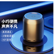 雅蘭仕音響真無線藍(lán)牙音箱低音炮高音質(zhì)桌面家用小音箱可連接電腦iPad平板mini便攜外出支持互聯(lián)語音通話 【F1·黑】AI智能版·語音操控