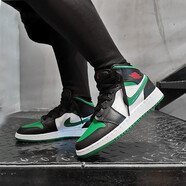 耐克（NIKE）男女鞋JORDAN 1 AJ1 喬1中幫訓練耐磨休閑鞋籃球鞋554724-300 554724-554725-067 黑綠腳趾 39