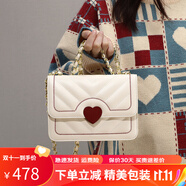 摩登密碼（MOONDEMIMA）七夕情人節(jié)禮物送女友老婆2025新款包包女包單肩斜挎包鏈條小方包 4150【禮盒包裝】
