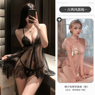 妃仙娜2025新款性感誘惑裝小胸激情床上羞恥約會(huì )戰袍大碼睡衣女情趣內衣 【古韻2件】深V開(kāi)衩睡裙+古典旗 4XL 大碼 (建議體重120-150斤)