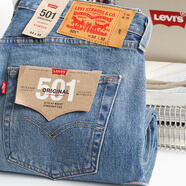 Levi's 李維斯美版501系列高街直筒牛仔褲男士時(shí)尚休閑百搭淡藍色長(cháng)褲春 淡藍色 W38L32