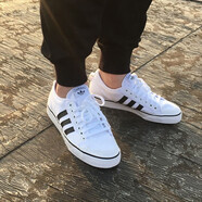 adidas阿迪達斯男鞋三葉草低幫板鞋輕便透氣休閑運動鞋F(xiàn)U9672 CQ2333 38.5