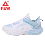 匹克（PEAK）態(tài)極4.0跑步鞋輕量化零感男鞋春季新款回彈防滑情侶軟底運動鞋 大白/天蘭（DH330291）3.0 42