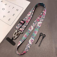 語(yǔ)森憶高端手機掛繩復古圖騰掛脖斜挎可調節長(cháng)短防丟神器旅行女神款吊繩 升級款波西米亞圖騰掛繩+夾板+