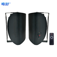 唯舒 K-200 有源音響自帶壁掛架藍牙遙控器操控套裝 室內家用商用公共廣播店鋪通用40W主副音箱套裝