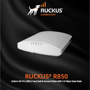RUCKUS美國優(yōu)科901-R850-WW00室內Wi-Fi6 802.11axWiFi接入點 白色