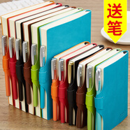喜通（heeton） 軟皮隨身筆記本a5商務(wù)簡約韓版小清新大學(xué)生記事本a6小號日記本加厚帶筆手賬本女 【小本】A6/50K—黑色