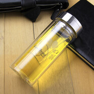富光 玻璃杯 雙層玻璃水杯 男女士商務(wù)帶茶隔水杯子 320ML