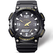卡西歐（CASIO）男表  學(xué)生運動(dòng)手表 多功能雙顯電子表 防水夜光石英表 太陽(yáng)能LED夜光AQ-S810W-1B