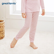 歌瑞家（greatfamily）兒童家居褲男女童莫代爾提花長褲家居褲睡褲舒適親膚樂友 秋褲 紫色（女童） 140 cm
