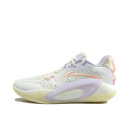 李寧（LI-NING）籃球鞋男鞋音速7系列2023夏季新款透氣耐磨緩震實(shí)戰(zhàn)運(yùn)動(dòng)鞋ABPS047 米白色/淡綺紫/ -5 43