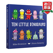 Ten Little Dinosaurs Board Book 英文原版 十只小恐龍 數數啟蒙認知識物繪本 紙板書(shū) 英文版 進(jìn)口英語(yǔ)原版書(shū)籍