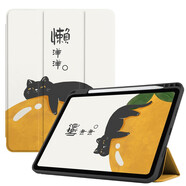 zoyu iPad Air7保護(hù)套帶筆槽11英寸2025款M3芯片適用蘋(píng)果Air6保護(hù)殼平板2024三折air5卡通可愛(ài)全包 橘子貓【配鋼化膜】 2025/2024款A(yù)ir7/6【11英寸】