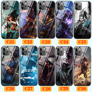 WENYAFFiPhone15 14 16 17Pro硅膠手機殼蘋(píng)果11 13ProMax防摔7/8/6S磨砂12mini動(dòng)漫SE3全包邊XR軟xsmax套 英雄聯(lián)盟LOL 卡莎 亞索 劍姬 盲僧  