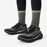 李寧（LI-NING）2024冬季新品的盧V2男子戶外登山徒步時(shí)尚舒適?絲高回彈越野跑鞋 U009-5幕山藍(lán)/黑色 42