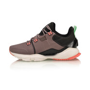 李寧（LI-NING）跑步鞋女2020新品Crazy RUN X女子回彈減震跑鞋ARHQ022 茄皮紫/標準黑A(yíng)RHQ022-3 35.5