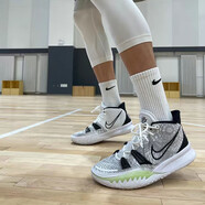 耐克（NIKE）KYRIE 7 歐文7造物主黑白藍(lán)英雄電影男女舒適休閑運(yùn)動(dòng)籃球鞋 CQ9327-100白黑綠 44 (280mm)
