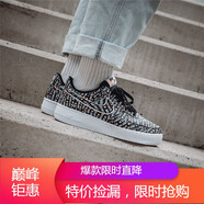 耐克（NIKE）新款 空軍一號 AF1 男女鞋低幫純白運動板鞋AR7719-100 AO6296-001 黑色 35.5