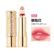 名韓 MINGHAN COSMETIC鮮花溫變口紅防水不掉色變色唇膏女滋潤保濕補水淡化唇紋千人千色 7087#鮮花溫變口紅【01#胭脂紅】 3.5g