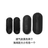 依蓮妃頭發(fā)墊高增高蓬發(fā)器海綿發(fā)墊劉海蓬松墊發(fā)夾隱形無痕夾蓬蓬貼發(fā)墊 蓬松墊海綿款一大一小+透氣黑2個