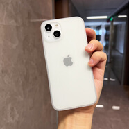 魯深輕薄磨砂iPhone15Pro硅膠磨砂軟殼蘋果15ProMax保護(hù)套防摔全包鏡頭蘋果15Plus手機(jī)殼Apple15磨砂薄 蘋果15 透明白 大孔位 磨砂半透明清水套【贈屏幕膜】