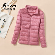 VRSZEE高端品牌羽絨服女輕薄立領(lǐng)2025秋冬新款時(shí)尚百搭顯瘦輕便外套 立領(lǐng)粉色 5XL