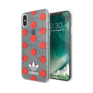 錦灝 adidas阿迪達(dá)斯iPhone11ProMax手機(jī)殼時(shí)尚潮流蘋果XR防摔三葉草網(wǎng)紅保護(hù)套防摔 5.8英寸蘋果X/XS 波點(diǎn)紅色