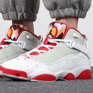 耐克（NIKE）男鞋夏季新款Air Jordan 6 AJ6黑紅六冠王男子中幫籃球鞋 DD5077-105白紅 41