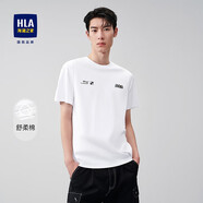 海瀾之家（HLA）短袖T恤男柔軟純棉點(diǎn)綴易搭配圓領(lǐng)短袖t恤男 米白花紋K0 160/80A/XS
