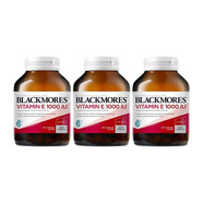 BLACKMORES澳佳寶維生素E膠囊100粒 VE美白淡斑守護肌男性女性內(nèi)服滋養(yǎng)美容護膚澳洲進口 維生素E膠囊 1000IU 100粒*3瓶