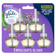 GLADE PlugIns 補(bǔ)充空氣清新劑 寧靜的薰衣草和蘆薈 3.35oz