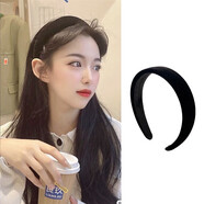 湘公主趙露思同款白色海綿高顱頂發(fā)箍女款春夏頭飾發(fā)捆頭箍發(fā)帶大圓臉 黑色絲絨發(fā)箍
