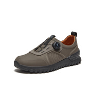 暇步士（Hush Puppies）專柜2024秋新款舒適簡約運動風(fēng)男休閑鞋A2Z02CM4 深灰色 39