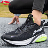 李寧（LI-NING）男鞋云5代跑步鞋夏季新款減震云科技透氣舒適回彈休閑鞋運動(dòng)鞋 -2黑色 39.5 (內長(cháng)245)