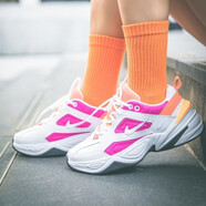 耐克（NIKE） 女鞋老爹鞋2025秋季新款M2K經(jīng)典復(fù)古厚底運(yùn)動鞋休閑鞋跑步鞋 AO3108-104白色激光紫紅 36.5