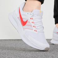 耐克（NIKE）男鞋運動鞋2025夏季慢跑鞋網(wǎng)面透氣休閑耐磨緩震低幫跑步鞋 101/RUN SWIFT 3/白紅 42.5