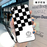 漢牌 適用蘋果XR手機殼iPhoneXR保護套卡通全包軟殼創(chuàng)意男女款超薄防摔 格子叮當+硅膠手繩 蘋果XR