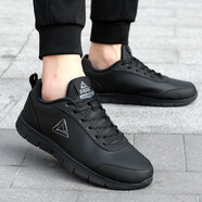 匹克跑步鞋男鞋春季新款網(wǎng)面透氣情侶鞋休閑鞋減震男士運動(dòng)鞋女鞋 黑色/鋼灰(加絨) 43