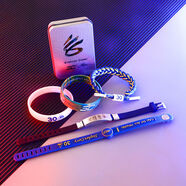 八角玫籃球手環(huán)nba球星鞋帶手環(huán)籃球周邊庫里科比夜光硅膠運動(dòng)手環(huán) 黑鈦5件套【哈登籃網(wǎng)】