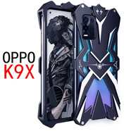 龍豈oppoA97手機(jī)殼金屬邊框OPPO a57保護(hù)套K9X全包a58防摔OPPOK7x定制A72男 OPPO K9x-雷神-黑色