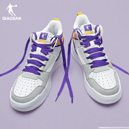 喬丹男鞋板鞋男2025冬季新款舒適耐磨休閑鞋時(shí)尚高幫跑步運動(dòng)鞋滑板鞋 喬丹白/薄霧灰557 44