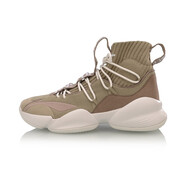 李寧（LI-NING）中國(guó)李寧籃球鞋男鞋新品空襲7李寧云緩震高幫籃球鞋運(yùn)動(dòng)鞋 -5米卡其/灰竭色 44 (280mm) 男