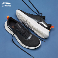 李寧（LI-NING）SOFT跑步鞋男鞋新款FutureRun跑步系列減震回彈透氣輕質(zhì)跑鞋 黑色-1 42