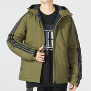 阿迪達斯 （adidas）羽絨服男裝冬季新款運動(dòng)服連帽防風(fēng)保暖休閑羽絨夾克外套潮IT8730 HN2120/羽絨服/綠色 S